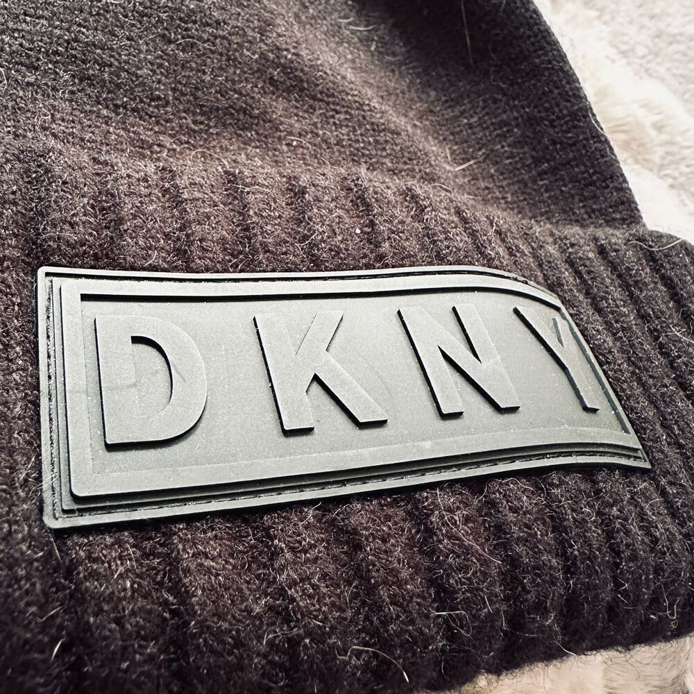 Dkny Logo Patch Rayon Beanie - image 5